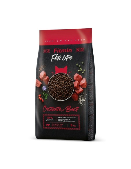 Comida para gato Fitmin For Life Castrate Adulto Vitela 8 kg | Tienda24 Tienda24.eu