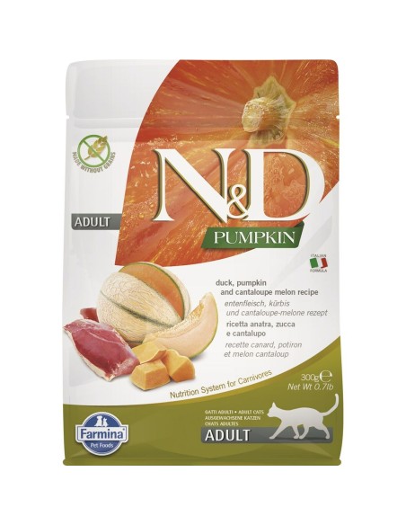 Aliments pour chat Farmina N&D Adulte Canard Citrouille 300 g | Tienda24 Tienda24.eu