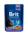 Aliments pour chat Brit Pouches Family Plate Poulet Dinde Veau Morue 12 x 100 g | Tienda24 Tienda24.eu