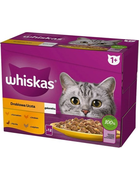 Cat food Whiskas Chicken Turkey Duck Birds 12 x 85 g | Tienda24 Tienda24.eu