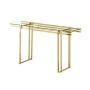 Console Romimex Golden Stainless steel Tempered glass 140 x 78 x 40 cm by Romimex, Tables - Ref: D1629034, Price: 474,65 €, D...