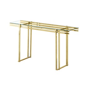 Konsole Romimex Gold Edelstahl Gehärtetes Glas 140 x 78 x 40 cm von Romimex, Tische - Ref: D1629034, Preis: 474,65 €, Rabatt: %