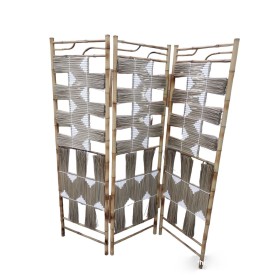 Folding screen Romimex Natural wicker 120 x 180 x 5 cm by Romimex, Panel Screens - Ref: D1629054, Price: 258,27 €, Discount: %