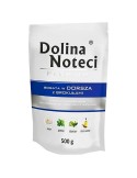 Alimentation humide Dolina Noteci Premium Veau Morue Cochon Brocoli 500 g | Tienda24 Tienda24.eu