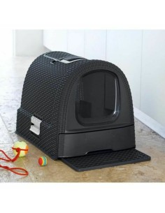 Bac à litière pour chats Curver 51 x 38,5 x 39,5 cm Anthracite de Curver, Bacs à sable - Ref: S9110001, Precio: 45,01 €, Desc...