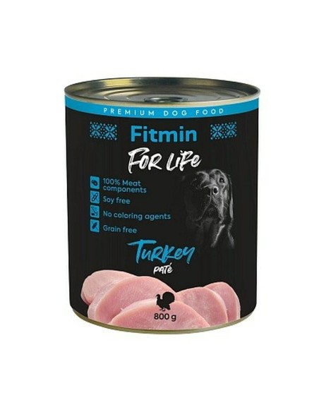 Nassfutter Fitmin for life Truthahn 800 g | Tienda24 Tienda24.eu