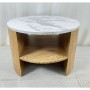 Mesa de apoio Romimex Branco Natural Madeira MDF 60 x 41 x 60 cm de Romimex, Jogos de móveis - Ref: D1629118, Preço: 168,69 €...