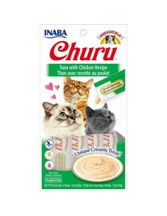 Collation pour Chat Inaba EU102 4 x 14 g Confiseries Poulet Thon de Inaba, Snacks - Ref: S9110633, Precio: 2,59 €, Descuento: %