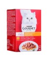 Cat food Purina Gourmet Chicken Turkey Duck 6 x 50 g | Tienda24 Tienda24.eu