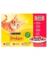 Katzenfutter Purina Friskies Mix Huhn Rindfleisch Lamm Ente 12 x 85 g | Tienda24 Tienda24.eu