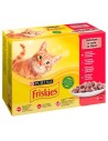 Katzenfutter Purina Friskies Mix Huhn Rindfleisch Lamm Ente 12 x 85 g | Tienda24 Tienda24.eu