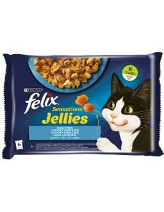 Cibo per gatti Purina Felix Sensations Salmone Baccalà 4 x 85 g da Purina, Umido - Ref: S9111004, Precio: 3,25 €, Descuento: %