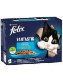 Comida para gato Purina Fantastic Salmão Atum Bacalhau 12 x 85 g | Tienda24 Tienda24.eu