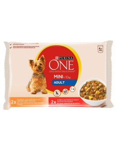 Cibo umido Purina One Pollo Carne di vitello 4 x 100 g da Purina, Umido - Ref: S9111027, Precio: 5,26 €, Descuento: %