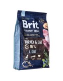 Fodder Brit Premium by Nature Light Adult 3 Kg | Tienda24 Tienda24.eu