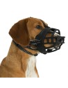 Muzzle Trixie Black Monochrome M/L 22 cm | Tienda24 Tienda24.eu