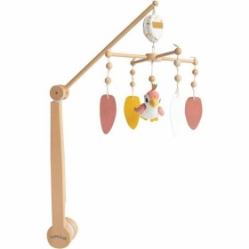 Carrousel pour Berceau Atmosphera Nuages Rose Bois MDF | Tienda24 - Global Online Shop Tienda24.eu