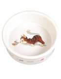 Comedouro para Gato Trixie Branco Porcelana 11 cm | Tienda24 Tienda24.eu