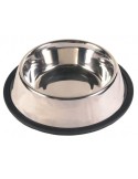 Pet feeding dish Trixie 24855 Bowl Black Monochrome Stainless steel 2,8 L | Tienda24 Tienda24.eu