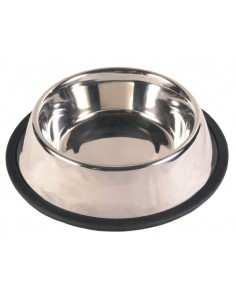 Pet feeding dish Trixie 24855 Bowl Black Monochrome Stainless steel 2,8 L by Trixie, Bowls - Ref: S9111624, Price: 8,97 €, Di...