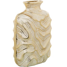 Vase Alexandra House Living Doré Aluminium 20 x 11 x 30 cm de Alexandra House Living, Vases - Réf : D1629195, Prix : 32,25 €,...