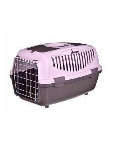 Cage de transport pour animaux de compagnie MPETS 62 x 53 x 58 cm Blanc Blanc/Noir Plastique | Tienda24 Tienda24.eu