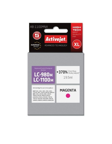 Tinteiro de Tinta Original Activejet AB-1100MNX Magenta | Tienda24 Tienda24.eu