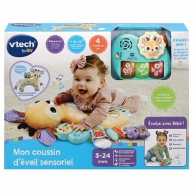 Jeu d'adresse pour bébé Vtech Baby MON COUSSIN D'ÉVEIL SENSORIEL de Vtech Baby, Formes à trier et à empiler - Réf : S7192243,...