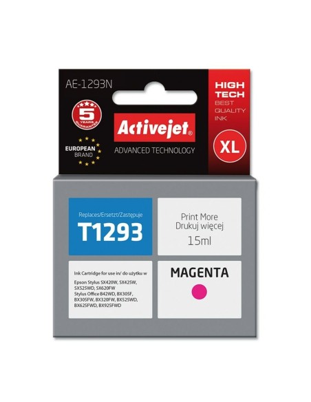 Cartucho de Tinta Original Activejet AE-1293N Magenta | Tienda24 Tienda24.eu