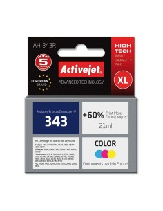 Cartuccia ad Inchiostro Originale Activejet AH-339R Ciano/Magenta/Giallo da Activejet, Toner e inchiostro per stampante - Ref...