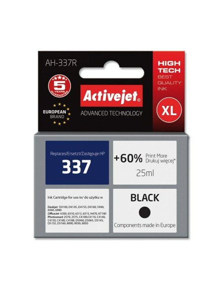 Tinteiro de Tinta Original Activejet AH-337R Preto | Tienda24 Tienda24.eu