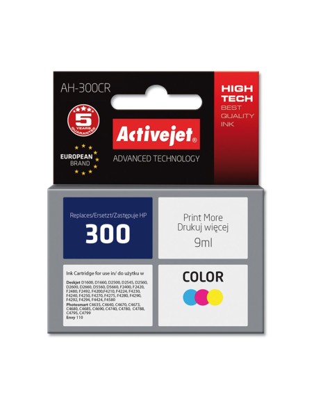 Cartuccia d'inchiostro compatibile Activejet AH-300CR Ciano/Magenta/Giallo da Activejet, Toner e inchiostro per stampante - R...