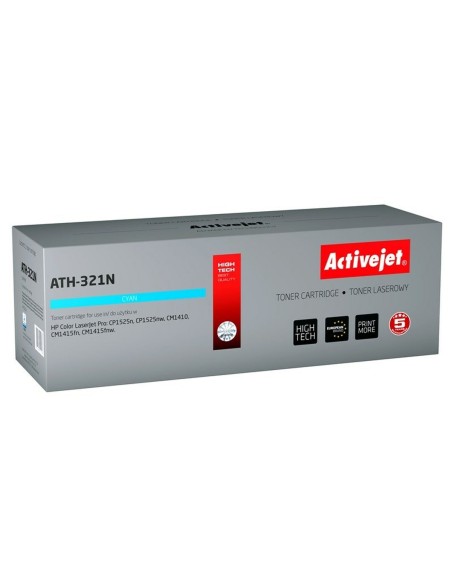 Toner Activejet ATH-321N Cyan | Tienda24 Tienda24.eu