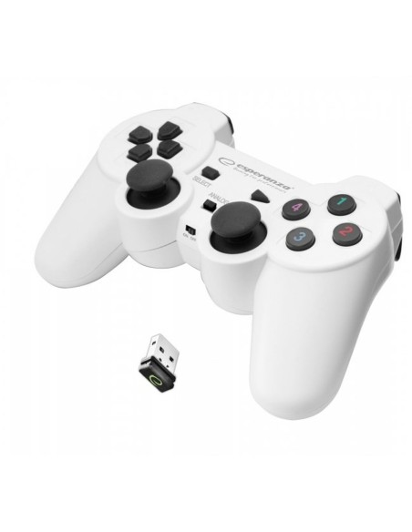 Telecomando Gaming Senza Fili Esperanza Gladiator GX600 USB 2.0 Bianco PC PlayStation 3 da Esperanza, Dispositivi di realtà v...