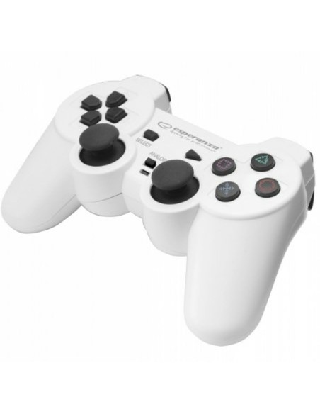 Controller Gaming Esperanza Trooper GX450 USB 2.0 Bianco PC PlayStation 3 da Esperanza, Dispositivi di realtà virtuale - Ref:...