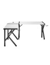 Desk Huzaro Hero 6.3 White Black Steel Carbon fibre 154 x 74 x 117 cm | Tienda24 Tienda24.eu