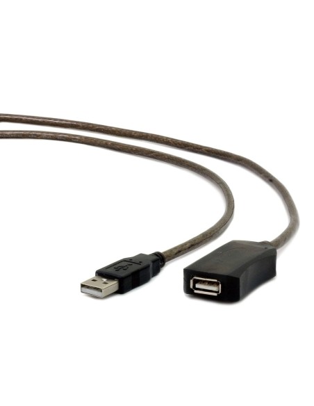 Câble Rallonge à USB GEMBIRD USB A/USB A M/F 5m Noir 5 m | Tienda24 Tienda24.eu