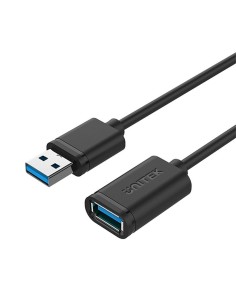 USB Cable Startech USB3SEXT2MBK Black | Tienda24 Tienda24.eu