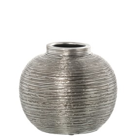 Vaso Alexandra House Living Prateado Cerâmica 25 x 22 cm de Alexandra House Living, Jarrões - Ref: D1629418, Preço: 26,80 €, ...