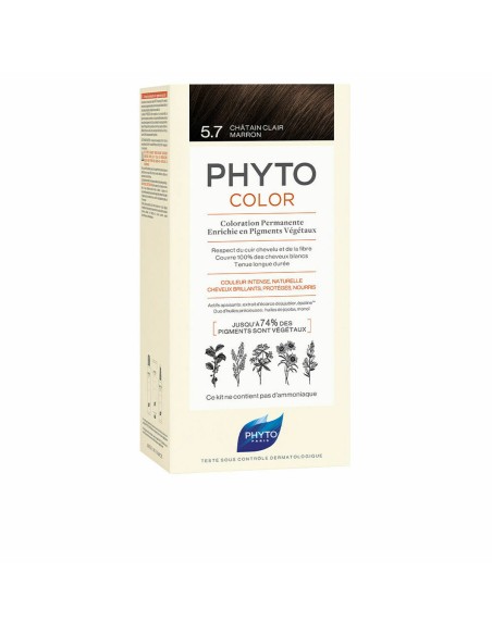 Coloración Permanente PHYTO PhytoColor 5.7-castaño marrón claro Sin amoniaco | Tienda24 Tienda24.eu