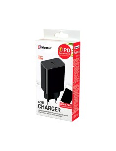 Powerbank Celly PBE5000EVOBK Black 5000 mAh (1 Unit) | Tienda24 Tienda24.eu