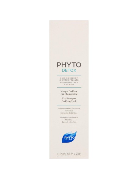 Máscara purificante Phyto Paris PhytoDetox Pré-Champô (125 ml) | Tienda24 Tienda24.eu