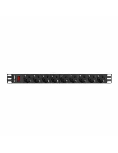 Multipresa 9 Prese con Interruttore Lanberg PDU-09F-0300-BK 4000 W 220-250 V 16 A 3 m da Lanberg, Multiprese - Ref: S9118246,...