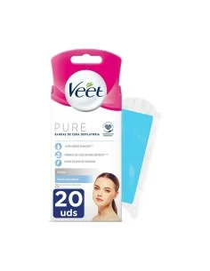 Strisce Depilatorie Viso Veet Pelle sensibile 20 Unità da Veet, Ceretta - Ref: S05100606, Precio: 6,87 €, Descuento: %