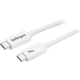 Cable Thunderbolt 3 Startech TBLT3MM1MW 1 m Blanco de Startech, Cables USB - Ref: S7762182, Precio: 45,46 €, Descuento: %