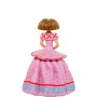 Figura Decorativa Alexandra House Living Menina Rosa Acrílico Plástico Melamina 11 x 11 x 15 cm de Alexandra House Living, Co...