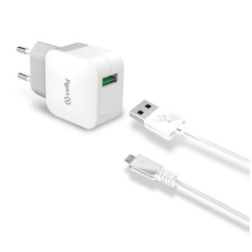 Chargeur portable Celly TCUSBMICRO Blanc de Celly, Chargeurs - Réf : S7762333, Prix : 14,60 €, Remise : %