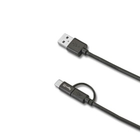 USB-C Cable to USB Celly USBCMICRO Black by Celly, USB Cables - Ref: S7769460, Price: 11,66 €, Discount: %