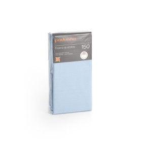 Fitted bottom sheet Paduana Light Blue 90 x 30 x 200 cm by Paduana, Sheets and pillowcases - Ref: D1629700, Price: 9,24 €, Di...