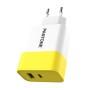 Chargeur mural Pantone PT-PDAC02Y Jaune Blanc 15 W | Tienda24 - Global Online Shop Tienda24.eu